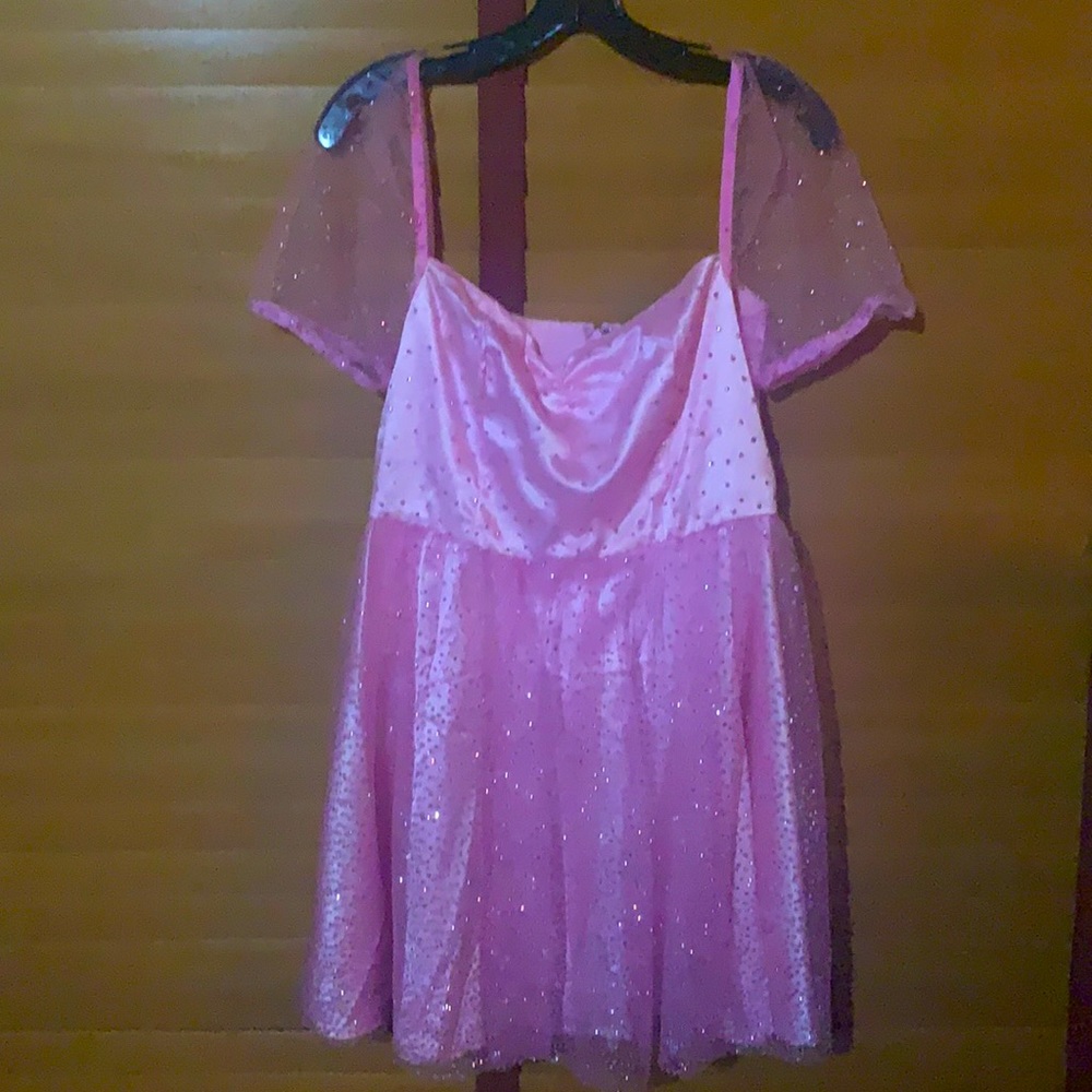 Sparkly pink dress